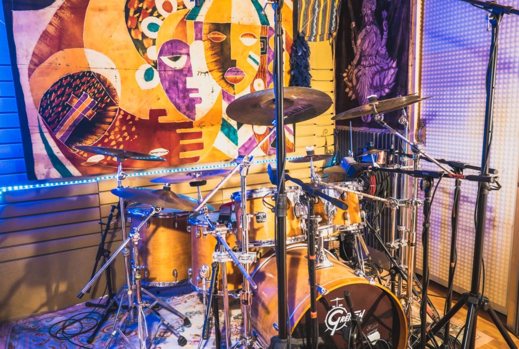 Drums, batterie studio, prises de son